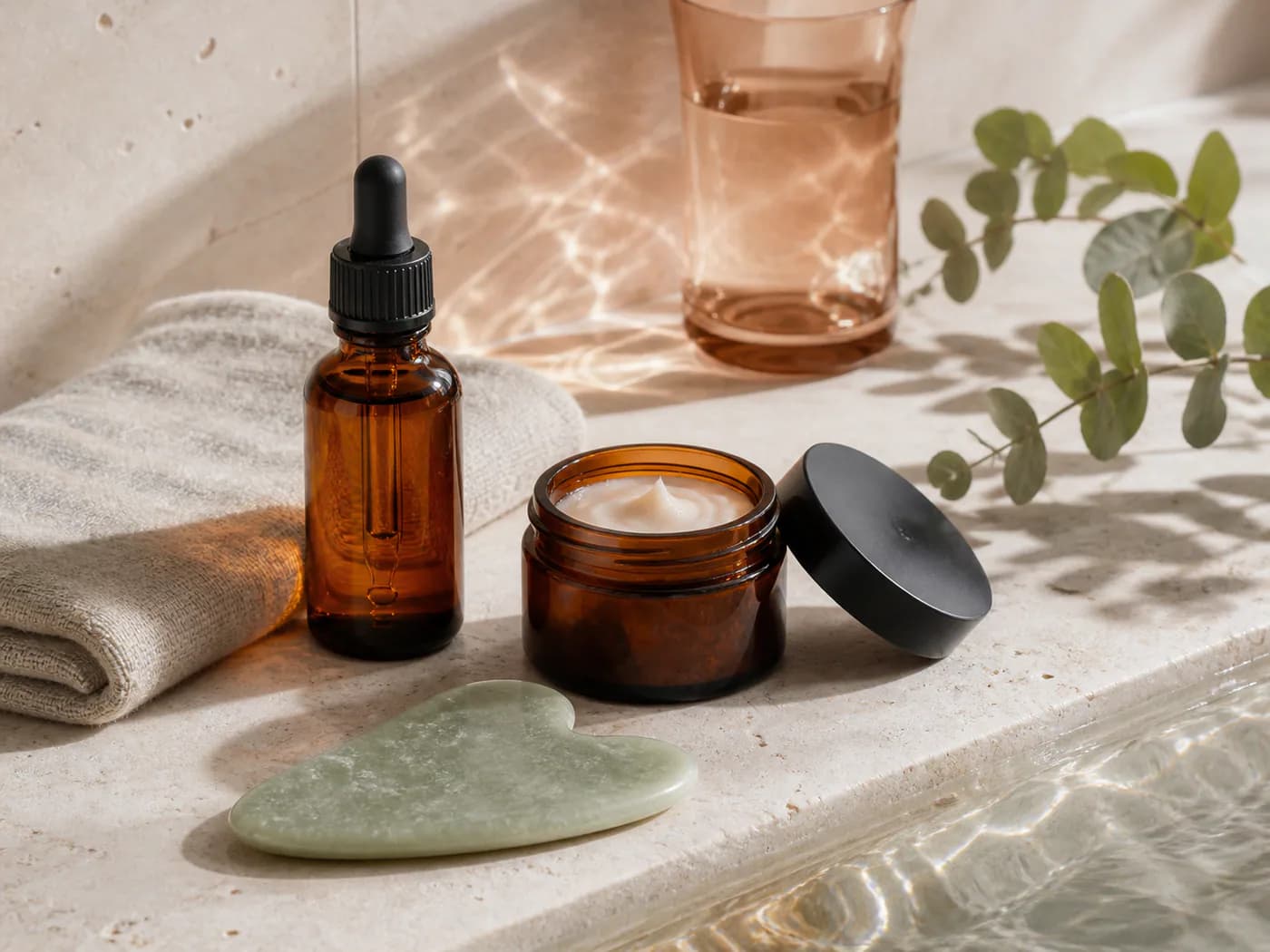 Productos cosméticos sin marca de referencia