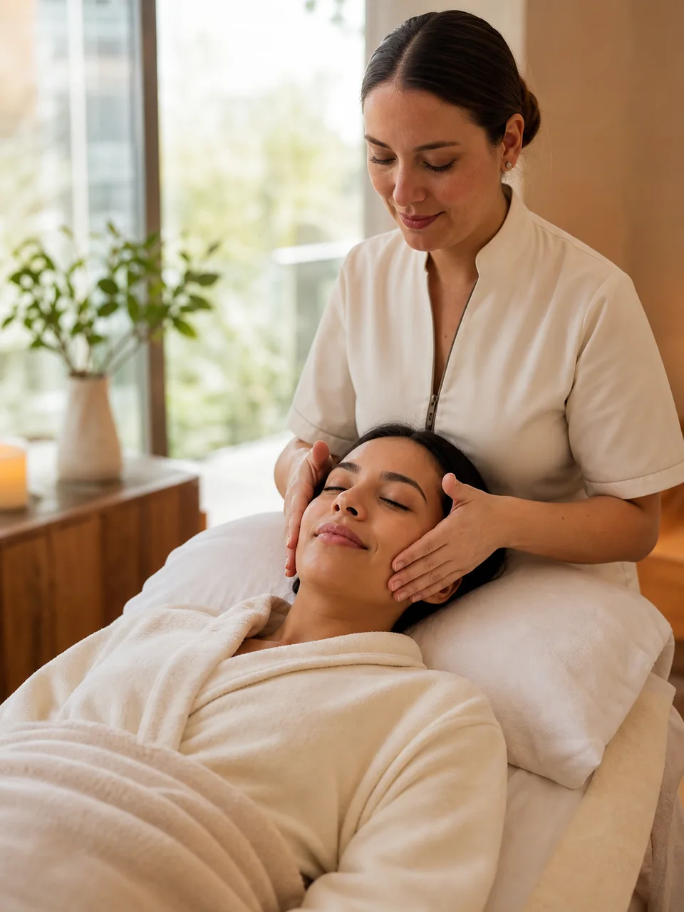 Masaje facial de referencia