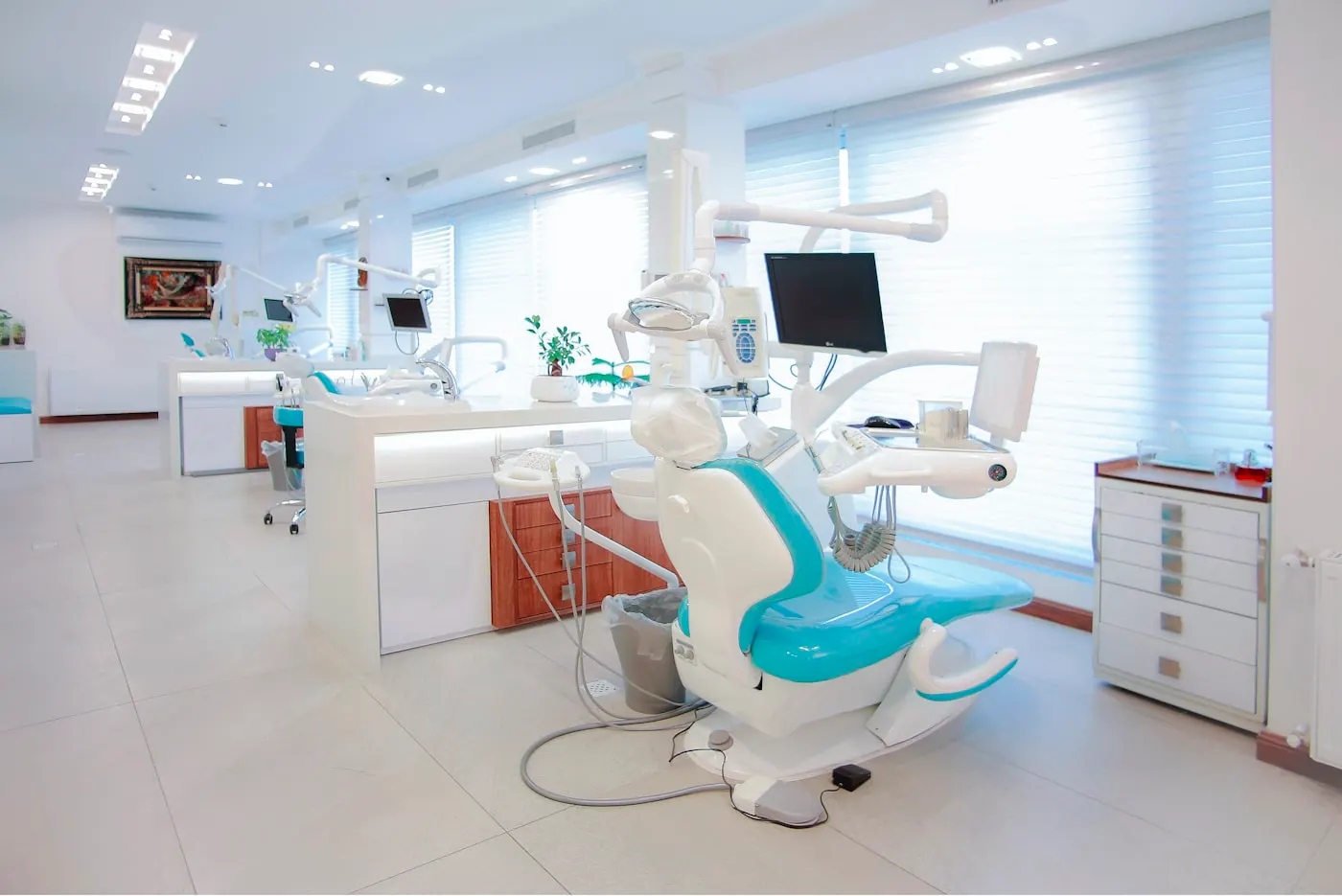 Sala de atención moderna de la clínica