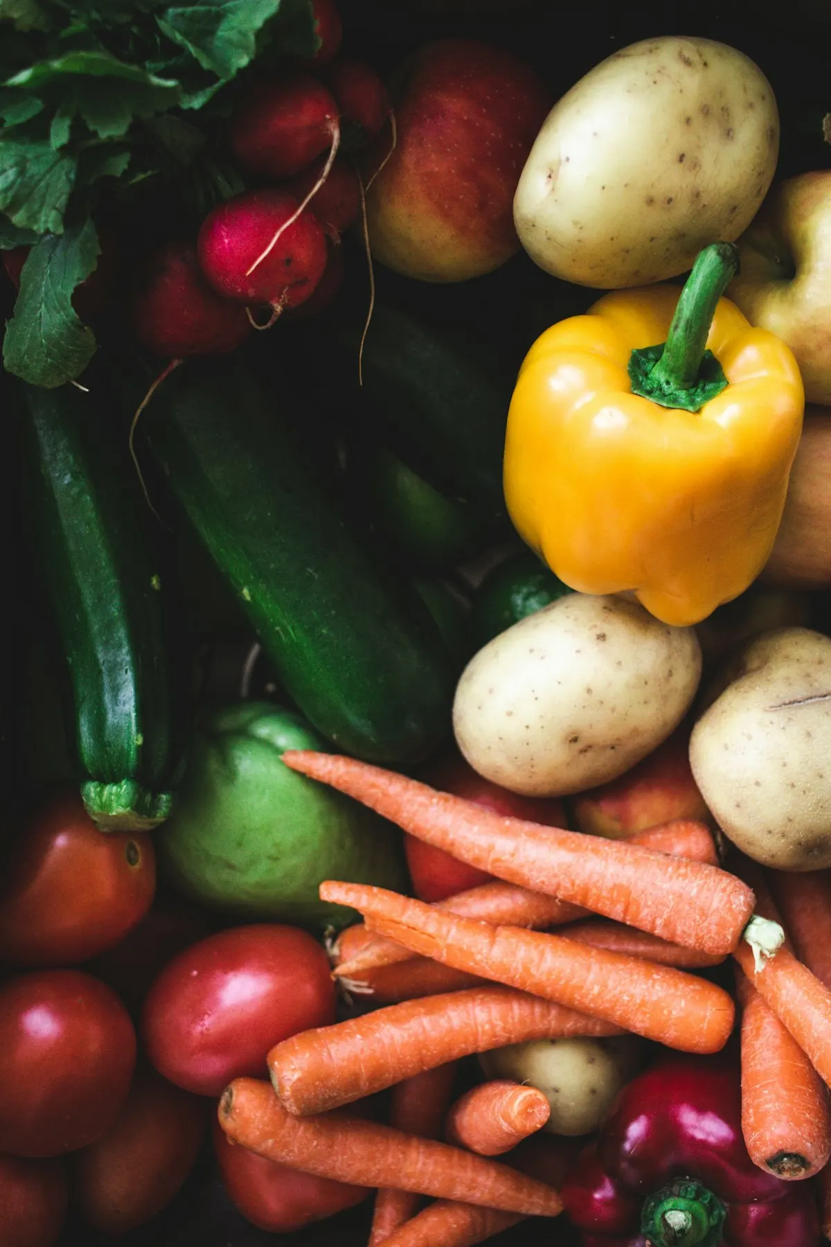Pimentones y verduras